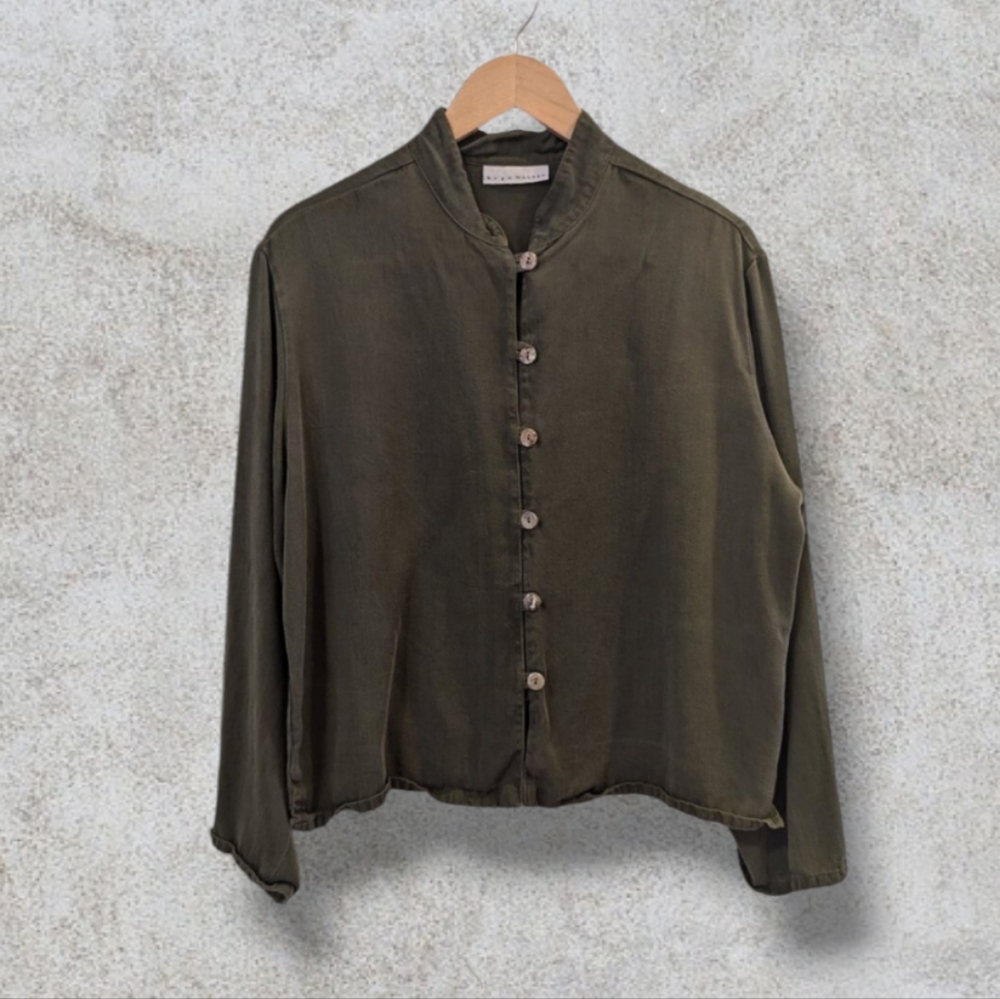 Bryn Walker  Oversized Mandarin collar shirt/jacket